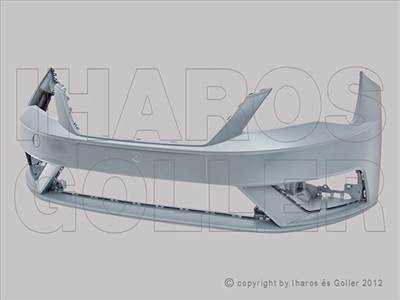Seat Leon 2017-2020 - Első lökhárító borítás alapozott, szenz. jel.