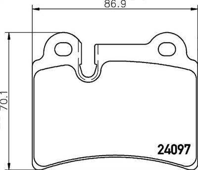 Fékbetét készlet MINTEX MDB2740 for SEAT, SKODA, VW, AUDI