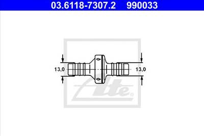 ATE 03.6118-7307.2 - szelep, vákuumcső