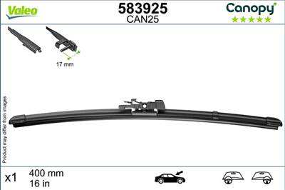 BMW 3 2008-2011 E90/E91 - Ablaktörlő lapát 1db (CAN25) 400 Vez./ut. o