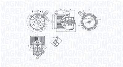 MAGNETI MARELLI 069412247010 - Utastér-ventilátor DACIA RENAULT