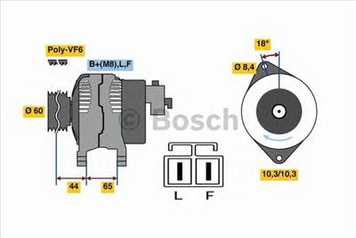 BOSCH 0 986 048 301 - generátor OPEL VAUXHALL