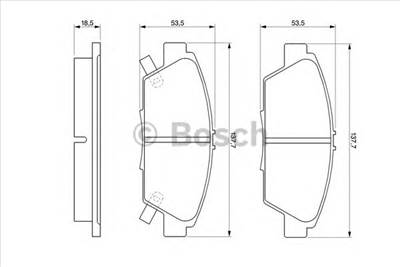 BOSCH 0 986 424 289 - fékbetét HONDA ROVER