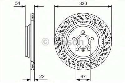 BOSCH 0 986 479 D11 - féktárcsa MERCEDES-BENZ