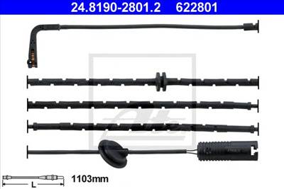 ATE 24.8190-2801.2 - fékbetét kopásjelző MG ROVER