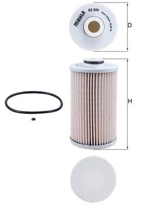 MAHLE KX 344D - Üzemanyagszűrő HONDA