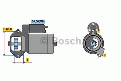 BOSCH 0 986 022 020 - önindító BMW