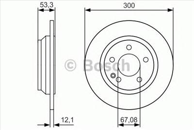 BOSCH 0 986 479 D12 - féktárcsa MERCEDES-BENZ