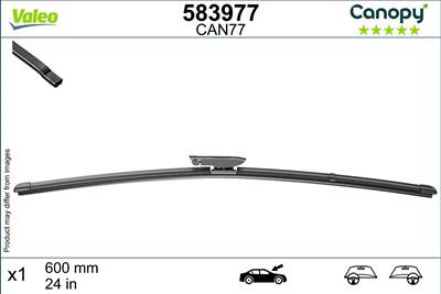 Peugeot 301 2013-2022 - Ablaktörlő lapát 1db (CAN77) Vez./ut. o