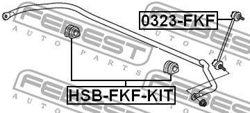 FEBEST HSB-FKF-KIT - Stabilizátor szilent HONDA