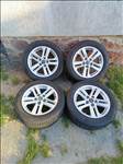  5x114.3 lyukosztású 16" Toyota újszerű (gyári felni) alufelni, rajta 205/55 használt  nyári gumi 