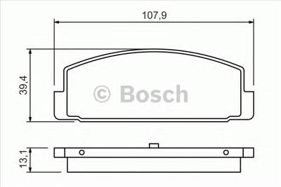 BOSCH 0 986 424 295 - fékbetét MAZDA