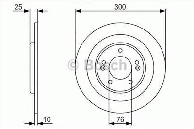 BOSCH 0 986 479 A46 - féktárcsa HYUNDAI