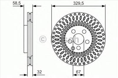 BOSCH 0 986 479 D13 - féktárcsa MERCEDES-BENZ