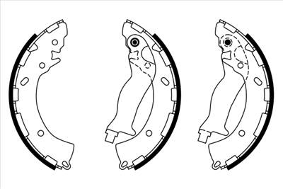 BOSCH 0 986 487 925 - fékpofakészlet HYUNDAI KIA