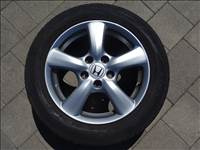 Honda 16" 5x114,3 ET55 gyári alufelni 205/55R16 nyárigumi Civic FR-V Accord