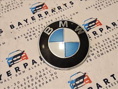 BMW E46 E30 E36 E39 E38 E90 X5 stb bontott első embléma 82mm