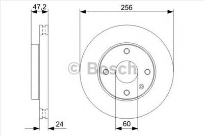 BOSCH 0 986 479 C01 - féktárcsa CHEVROLET CHEVROLET (SGM) DAEWOO