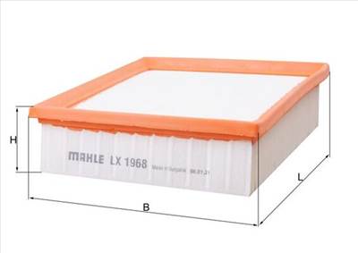 MAHLE LX 1968 - légszűrő OPEL VAUXHALL