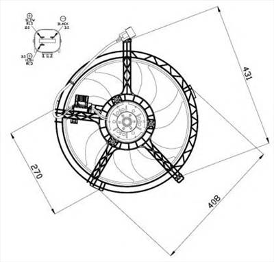 NRF 47508 - hűtőventillátor MINI