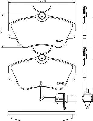 TEXTAR 2147903 - fékbetét HONDA VW