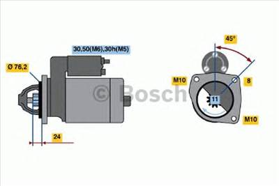 BOSCH 0 986 022 581 - önindító BMW