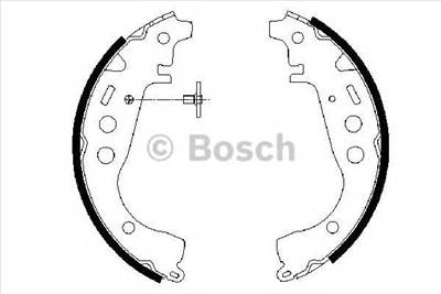 BOSCH 0 986 487 589 - fékpofakészlet TOYOTA TOYOTA (FAW)