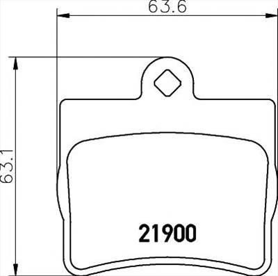 TEXTAR 2190003 - fékbetét MERCEDES-BENZ
