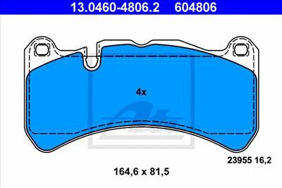 ATE 13.0460-4806.2 - fékbetét MERCEDES-BENZ