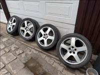  Santa Monica 17" 5x100 VW használt felni, rajta használt gumi 