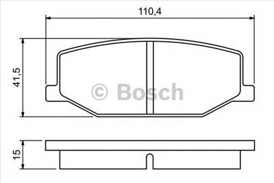 BOSCH 0 986 460 935 - fékbetét SUZUKI