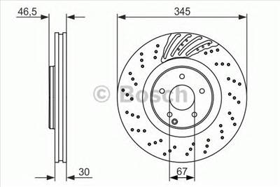 BOSCH 0 986 479 651 - féktárcsa MERCEDES-BENZ