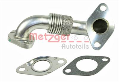 METZGER 0892650 - Cső, kipuf.gáz visszavezető szelep AUDI SEAT SKODA VW