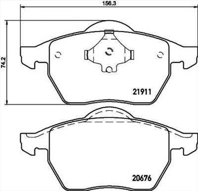 TEXTAR 2191102 - fékbetét AUDI SEAT SKODA VW VW (FAW)