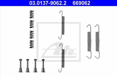 ATE 03.0137-9062.2 - Kézifék pofa tartozékkészlet BMW