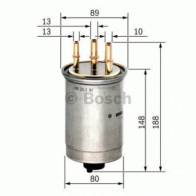 BOSCH 0 450 906 508 - Üzemanyagszűrő FORD HYUNDAI HYUNDAI (HUATAI) JAGUAR KIA SSANGYONG