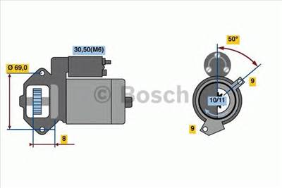 BOSCH 0 986 022 670 - önindító BMW