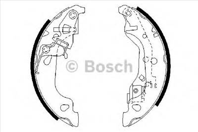 BOSCH 0 986 487 597 - fékpofakészlet FIAT