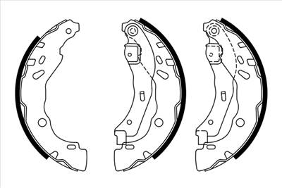 BOSCH 0 986 487 940 - fékpofakészlet DACIA LADA RENAULT