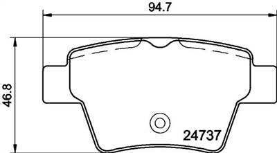 Fékbetét készlet MINTEX MDB2951 for CITROËN, PEUGEOT, BYD