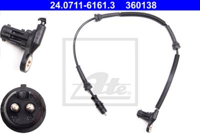 ATE 24.0711-6161.3 - kerékfordulatszám érzékelő RENAULT