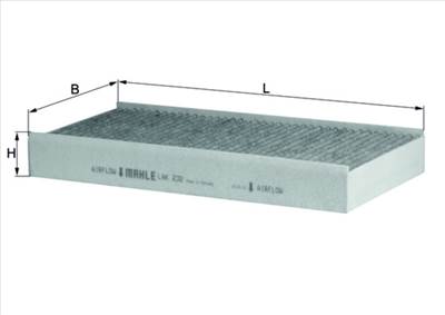 MAHLE LAK 232 - pollenszűrő CITROËN PEUGEOT