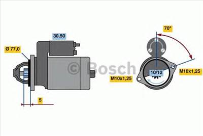 BOSCH 0 986 022 720 - önindító MITSUBISHI