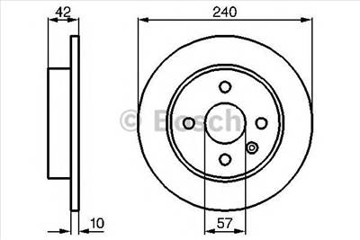BOSCH 0 986 478 882 - féktárcsa CHEVROLET OPEL VAUXHALL