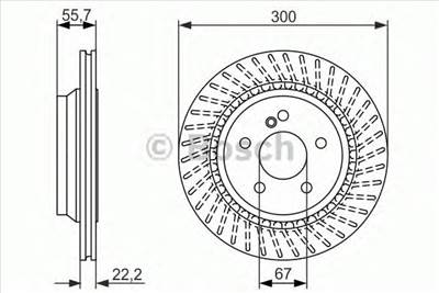 BOSCH 0 986 479 655 - féktárcsa MERCEDES-BENZ