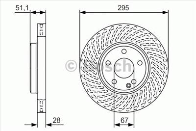 BOSCH 0 986 479 A58 - féktárcsa MERCEDES-BENZ