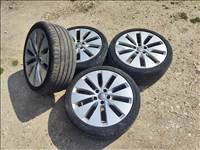  5x112 lyukosztású 18" használt alufelni, rajta 225/45 használt gumi 