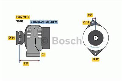 BOSCH 0 986 049 000 - generátor SAAB