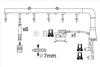 BOSCH 0 986 356 322 - gyújtókábel szett BMW