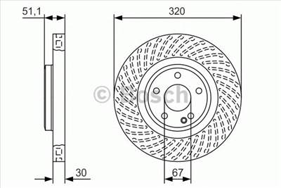 BOSCH 0 986 479 A59 - féktárcsa INFINITI MERCEDES-BENZ